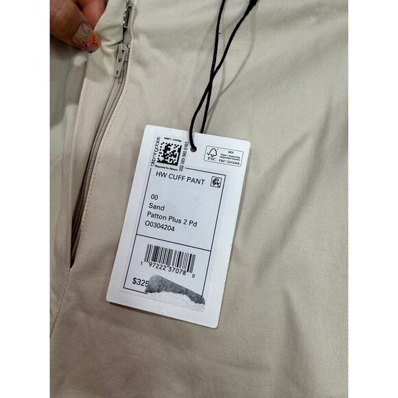 THEORY Cuff Pant Sand Sz 00 NWT - Picture 5 of 6